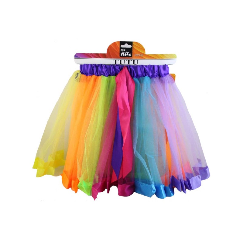 Layered Rainbow Womens Fairy Tutu