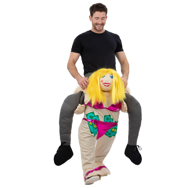 Piggyback Stripper Novelty Mens Costume