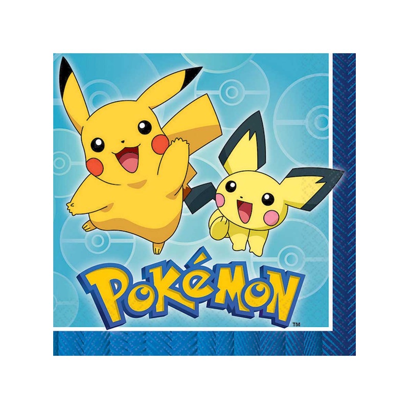 Pokemon 16 Pack Lunch Napkins
