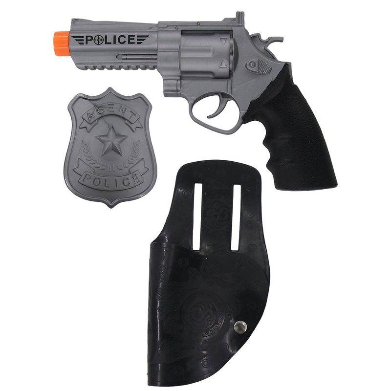 Police Officer Novelty Gun Holster And Badge Accessory Set