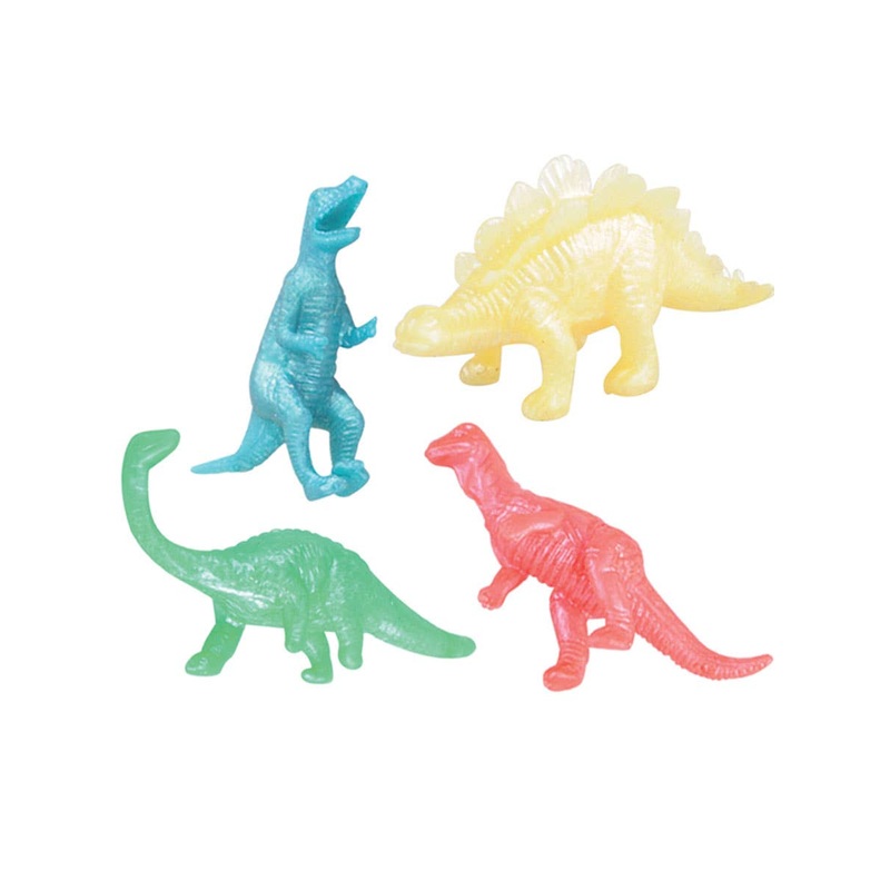 Squishy Rubber Dinosaurs 4 Pack Party Favours