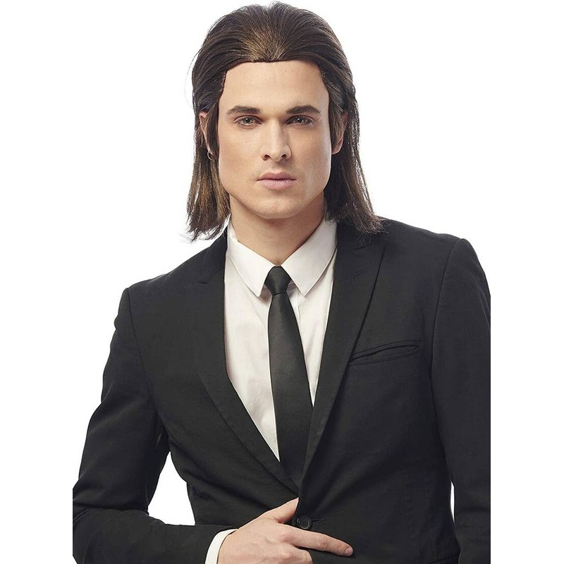 Vinny Pulp Fiction Mens Brown Costume Wig