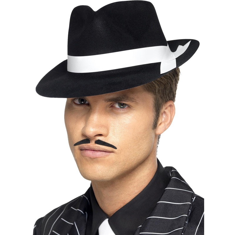 Al Capone Black Gangster Costume Hat