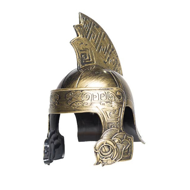 Antique Gold Trojan Warrior Costume Helmet