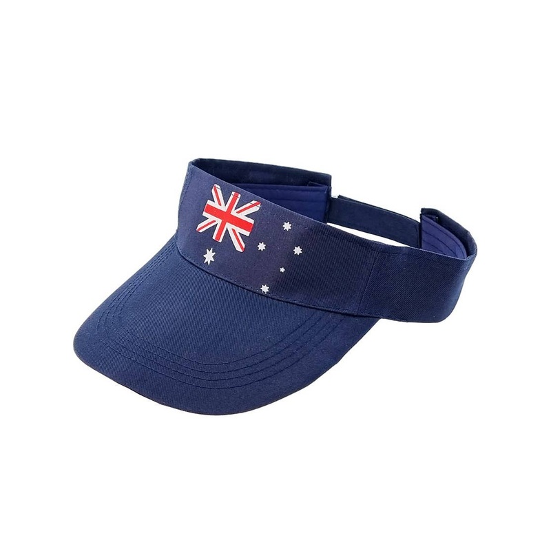 Aussie Flag Print Adults Visor Costume Hat