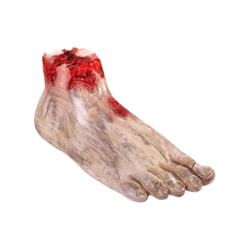 Crawling Animated Severed Zombie Foot Halloween Decoration