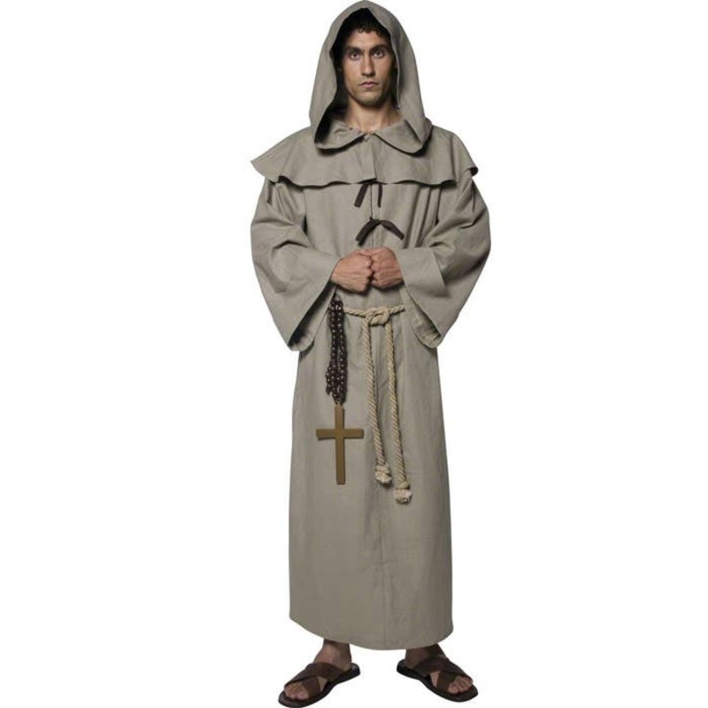Friar Tuck Mens Monk Fancy Dress Costume