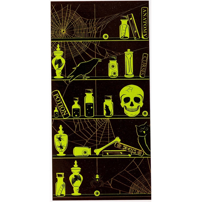 Glow in the Dark Horror Theme Halloween Door Cover