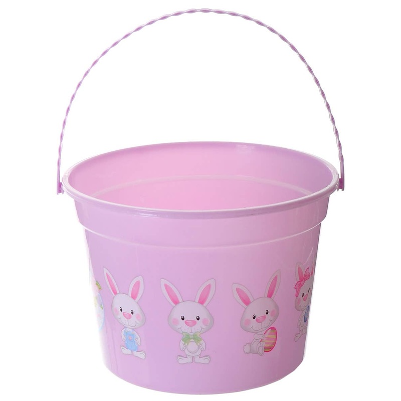 Large Pastel Purple Easter Egg Hunt Party Bucket