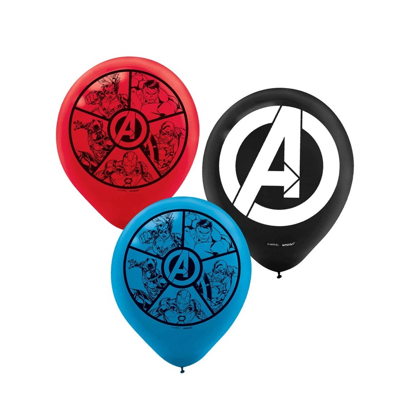Marvel Avengers Powers Unite 6 Pack 30cm Latex Balloons