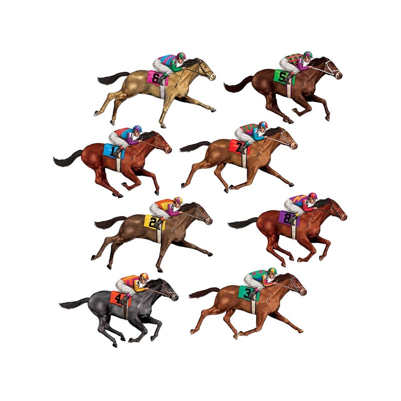 Racing Horse Cut Outs Party Decoration