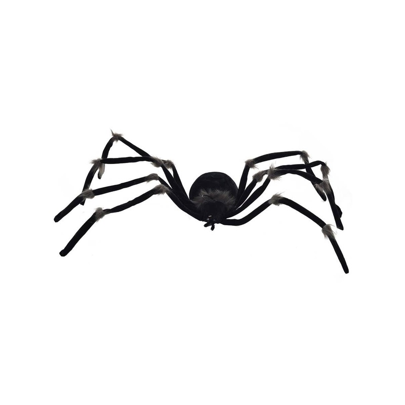 Shaking Black Spider Halloween Decoration with Lights