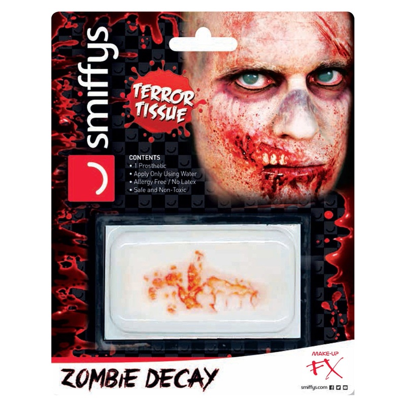 Zombie Mouth Prosthetic Transfer Wound Makeup