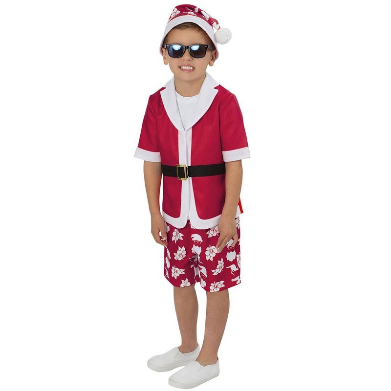 Australian Christmas Print Toddler Boys Short Sleeved Xmas Costume