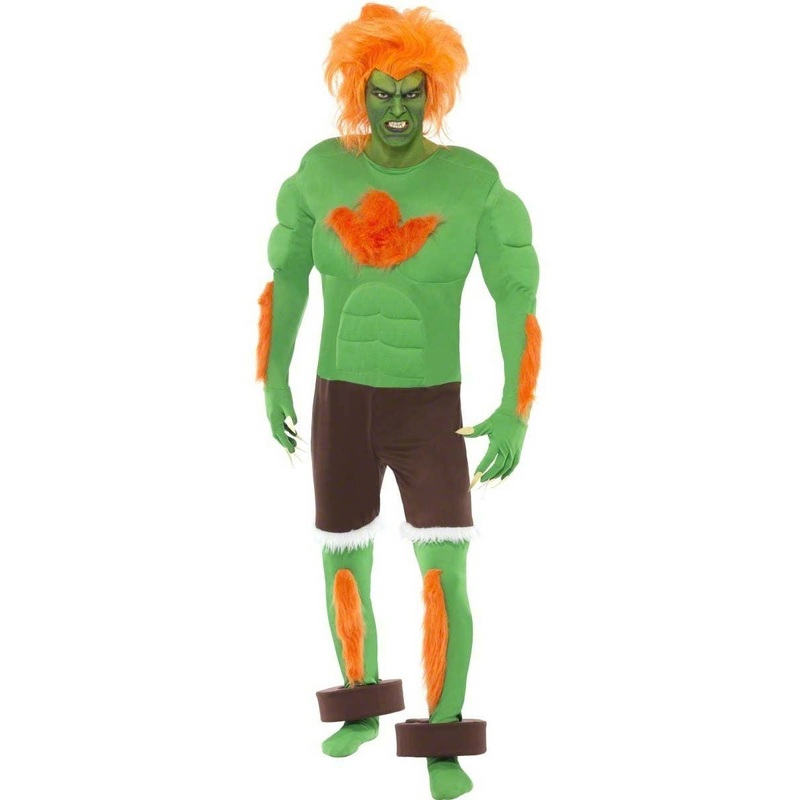 Blanka Street Fighter Mens Costume