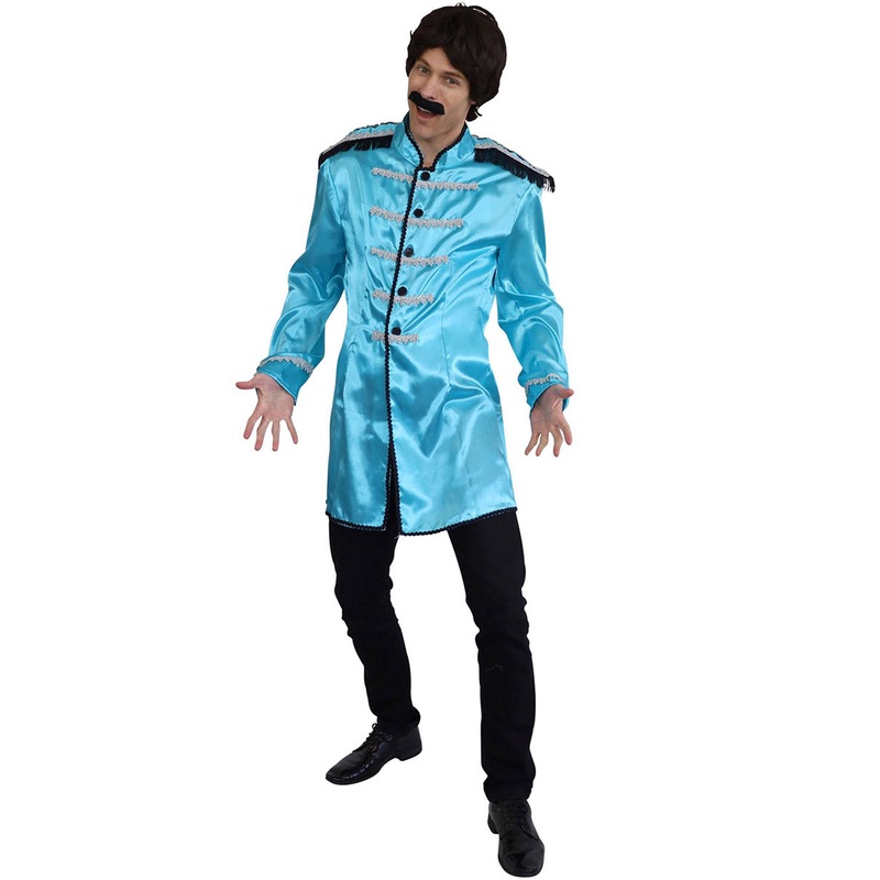 British Singer Mens Blue Beatles Costume Jacket