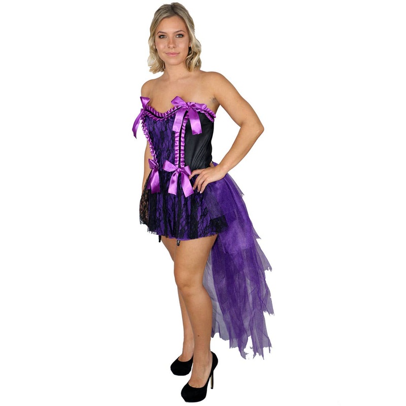 Burlesque Showgirl Womens Fancy Dress Costume