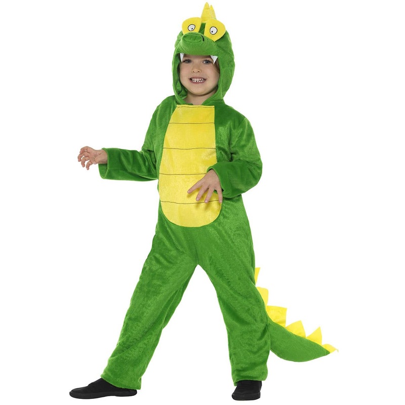Cool Green Crocodile Girls Animal Onesie Costume