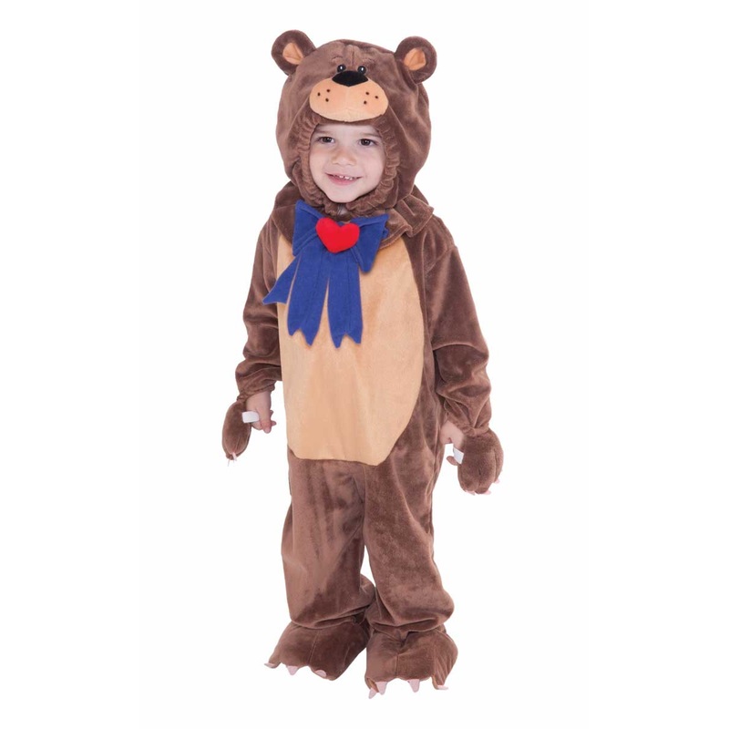 Cuddly Teddy Bear Toddlers Onesie Costume