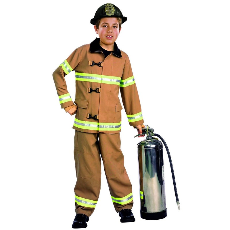 Fire Chief Boys Occupation Fancy Dress Costume