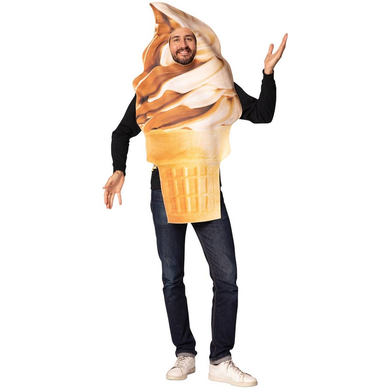 Get Real Chocolate Soft Serve Adults Funny Costume