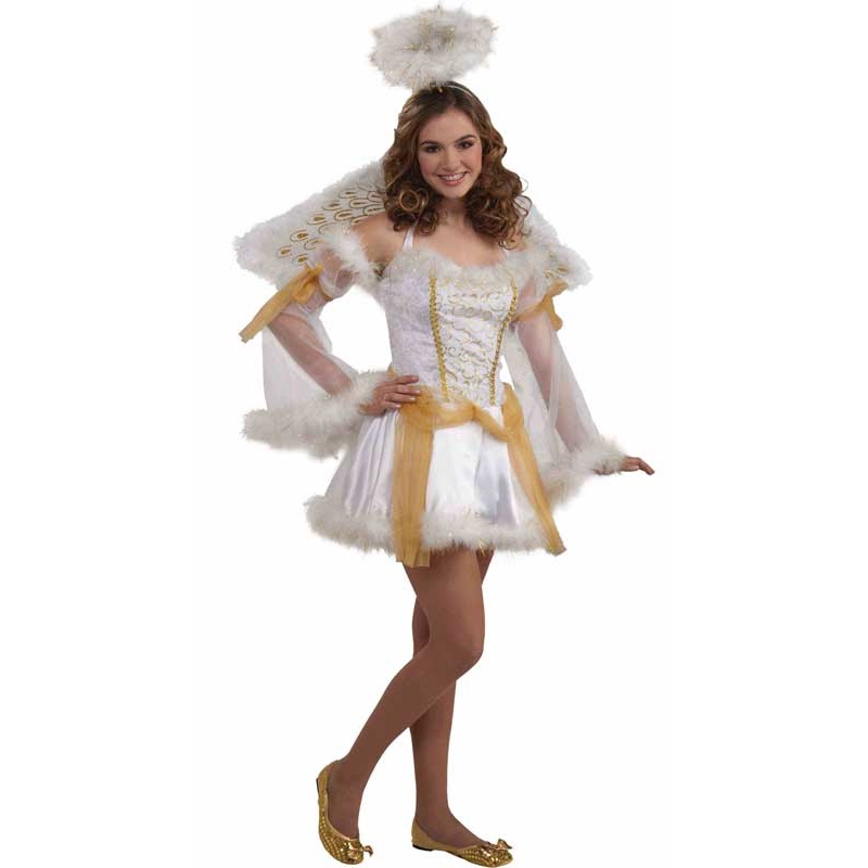 Golden Angel Teen Girls Christmas Costume