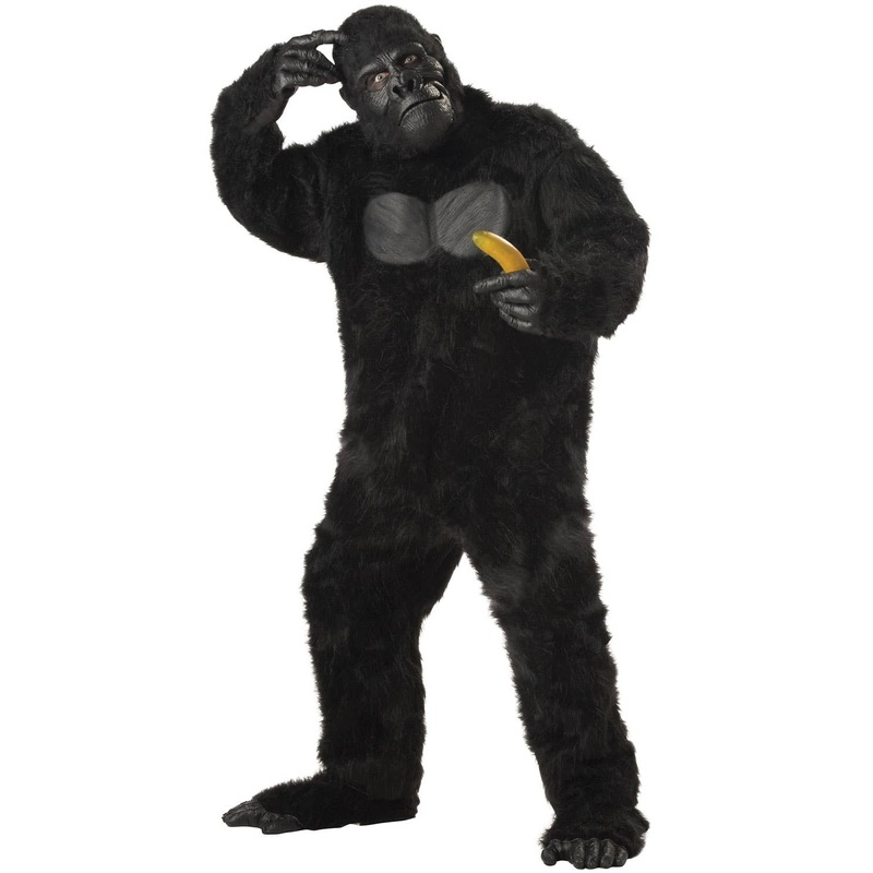 King Kong Black Gorilla Adults Fancy Dress Costume