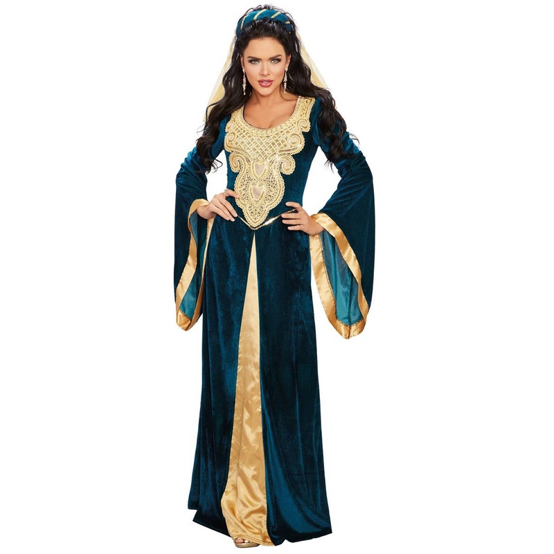 Medieval Maiden Womens Deluxe Dress Up Costume