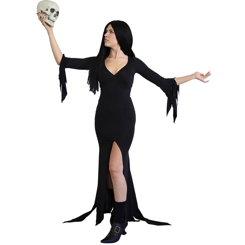 Mortifying Mistress Womens Morticia Halloween Costume