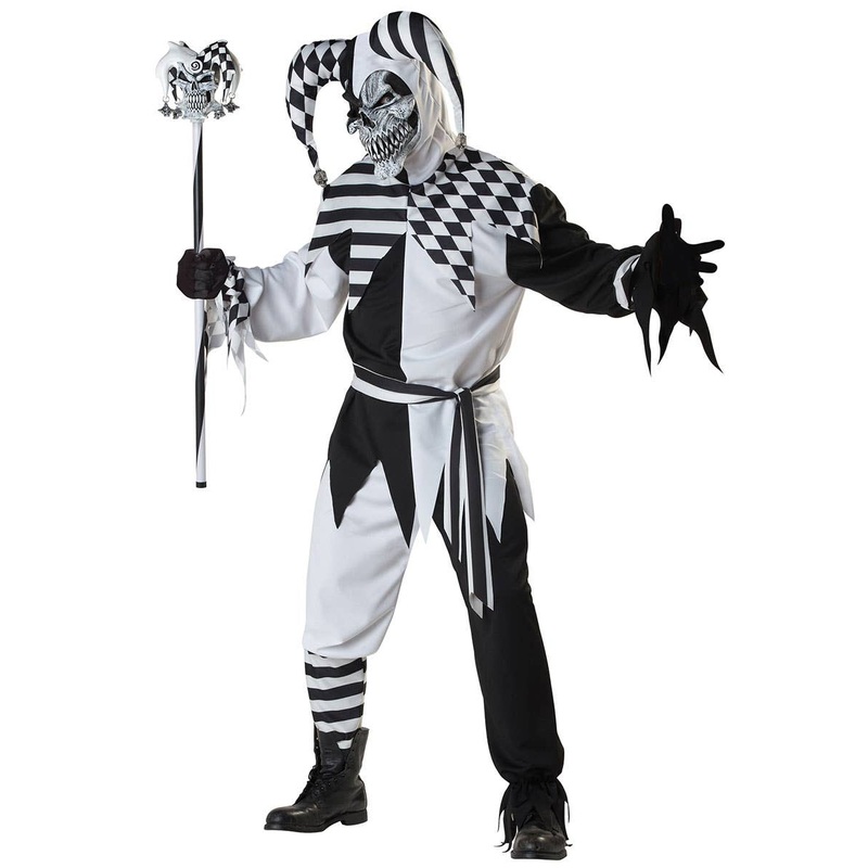 Nobody's Fool Mens Sinister Jester Halloween Costume