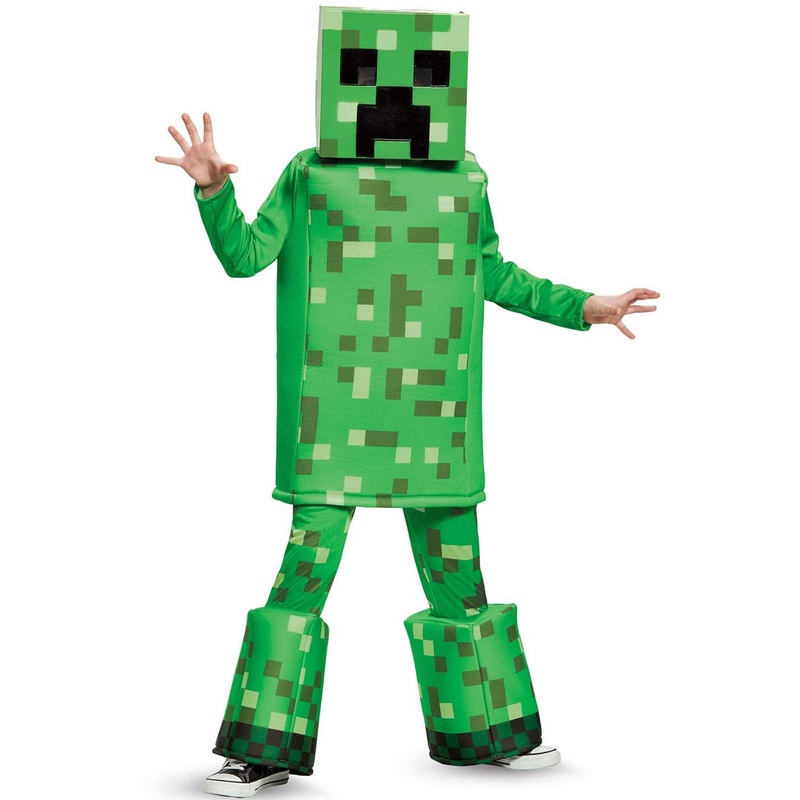 Prestige Green Minecraft Creeper Boys Book Week Costume