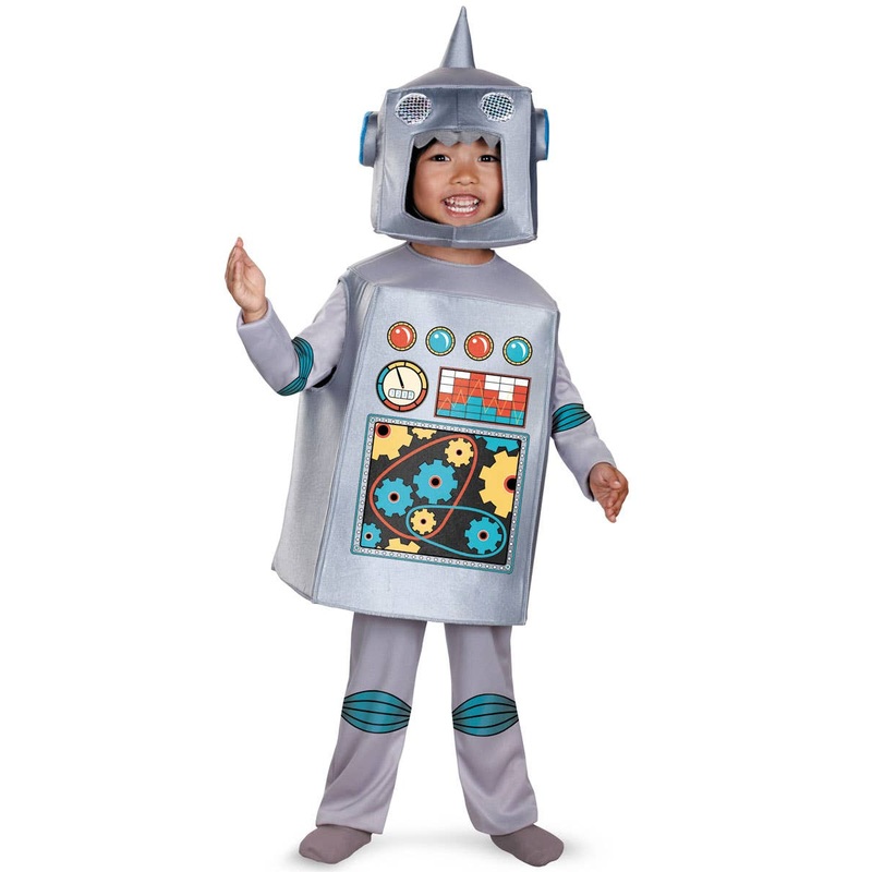 Retro Robot Toddler Boys Dress Up Costume