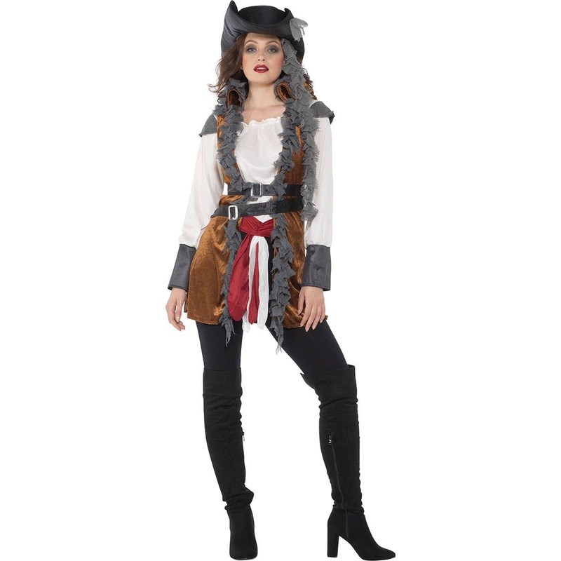 Salty Doll Womens Pirate Captain Costume