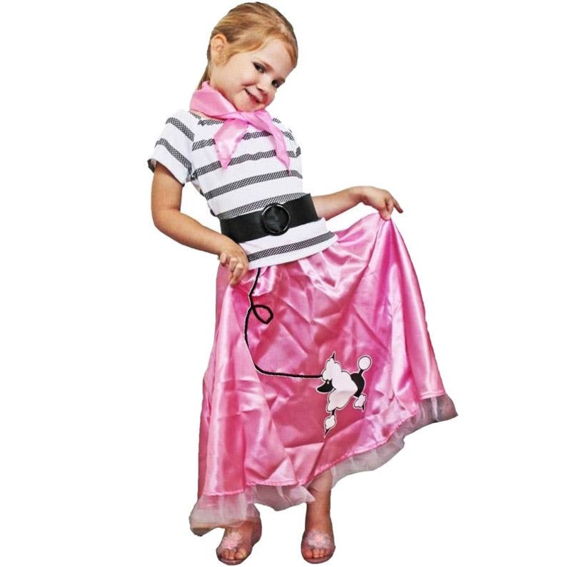 Sandra D Girls 1950s Poodle Skirt Costume