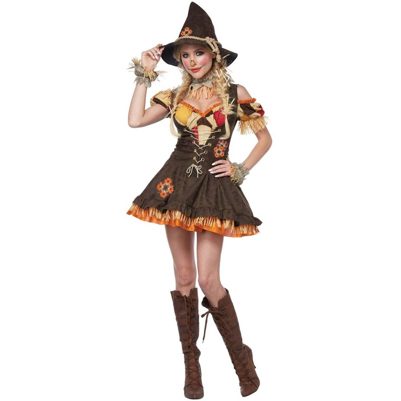 Sassy Scarecrow Womens Deluxe Halloween Costume