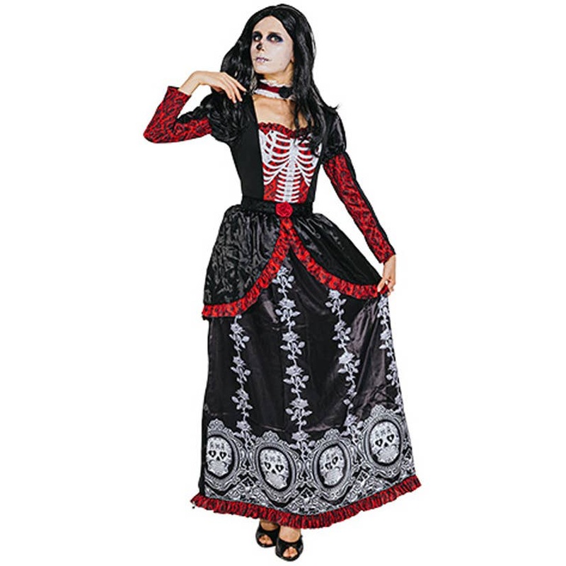 Skeleton Princess Womens Day of the Dead Costume