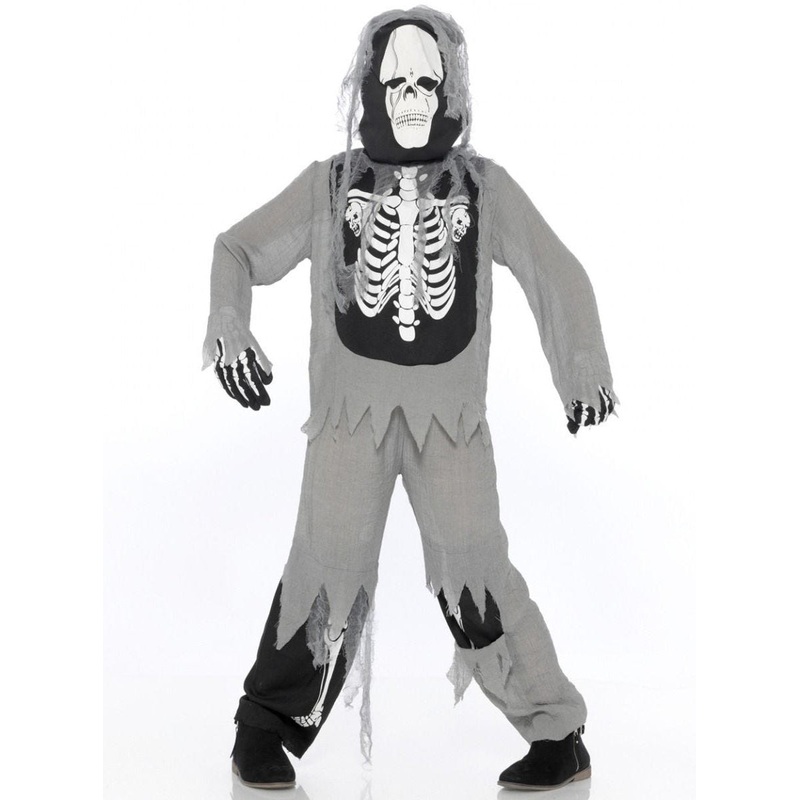Swamp Zombie Skeleton Boys Halloween Costume
