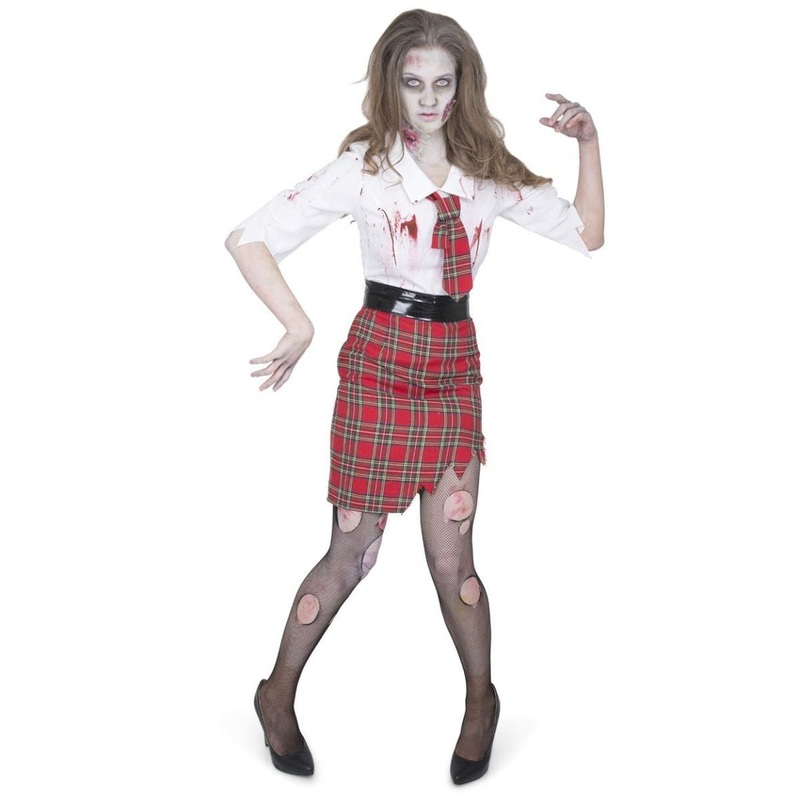 Zombie Blood Splattered Plus Size Womens Halloween School Teacher Costume