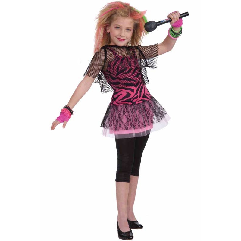 80s Retro Rock Star Girls Costume