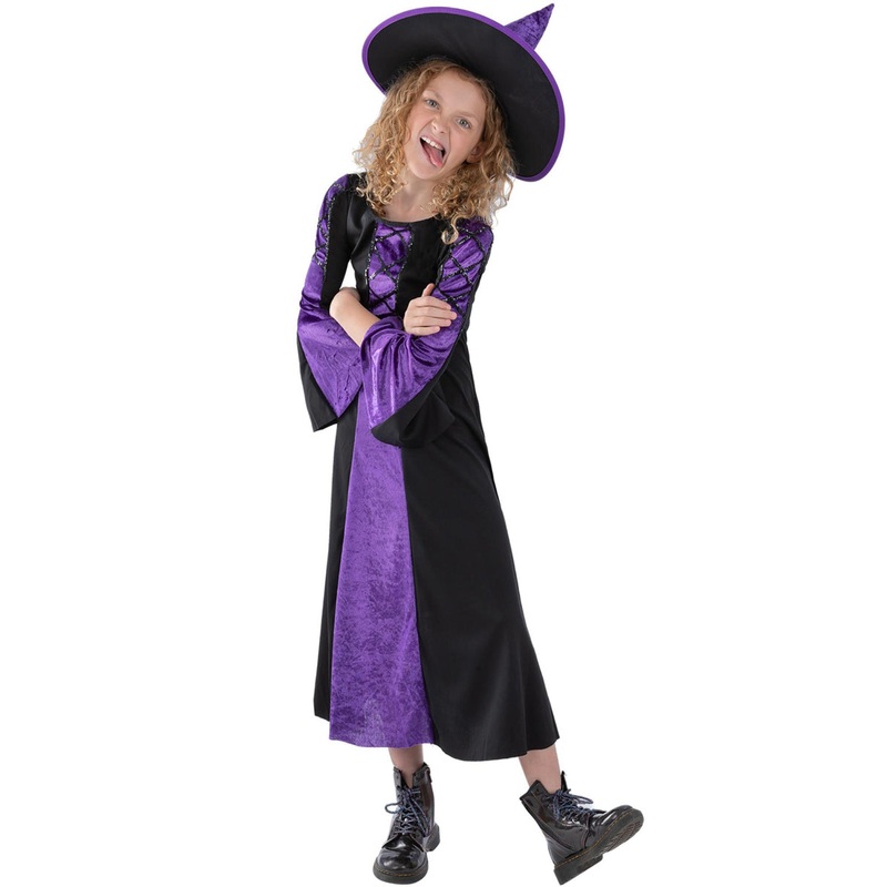 Bewitched Girls Purple Halloween Costume