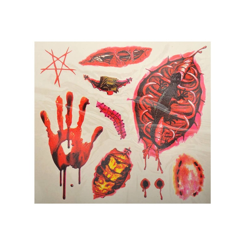 Bites and Open Wounds Halloween Temporary Tattoos