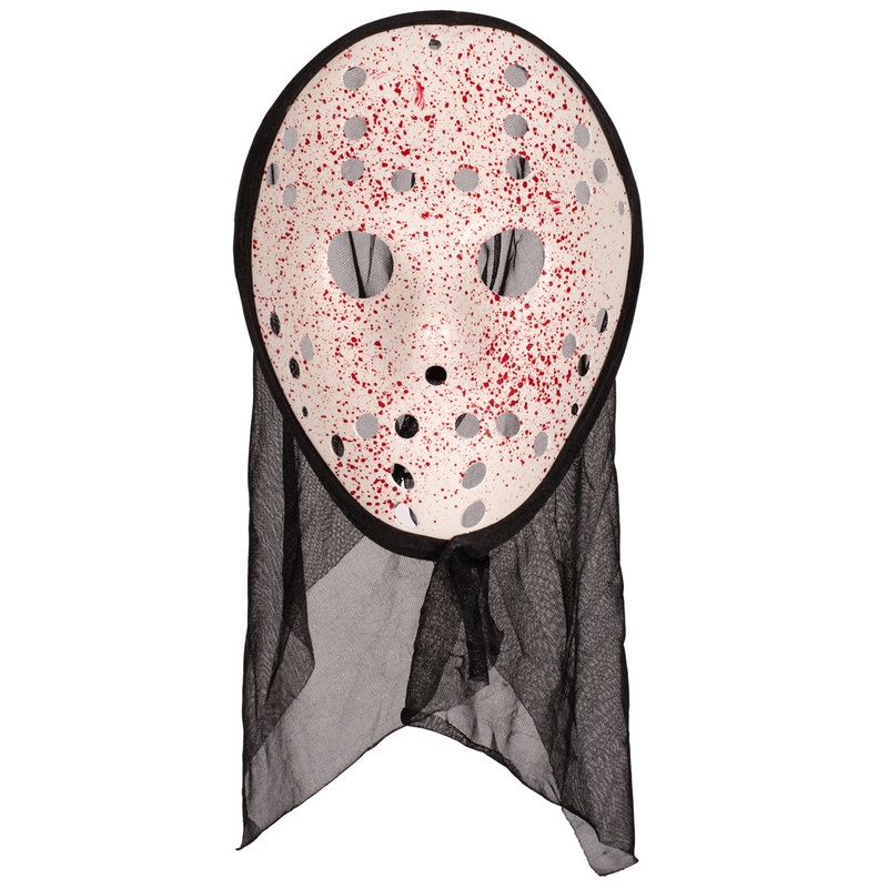 Blood Splattered Jason Halloween Hockey Costume Mask