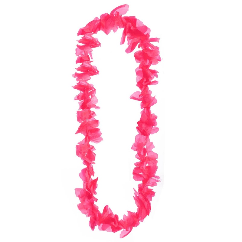 Bright Pink Hawaiian Lei Costume Accessory