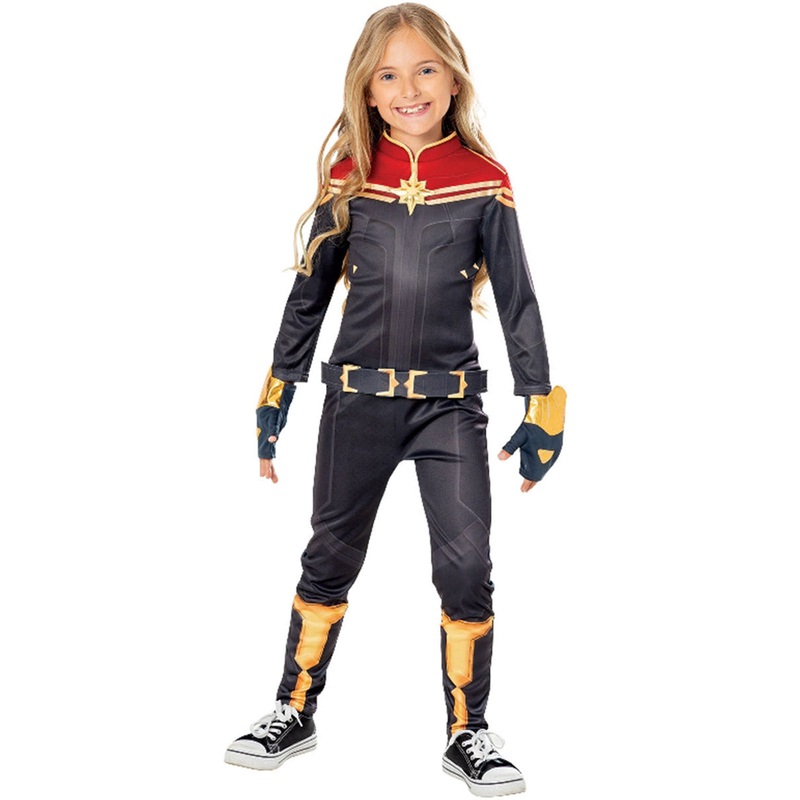 Captain Marvel Deluxe Girls The Marvels Superhero Costume