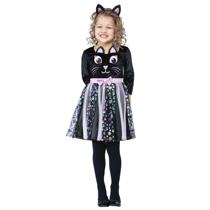 Cute Black Cat Girls Halloween Tutu Costume