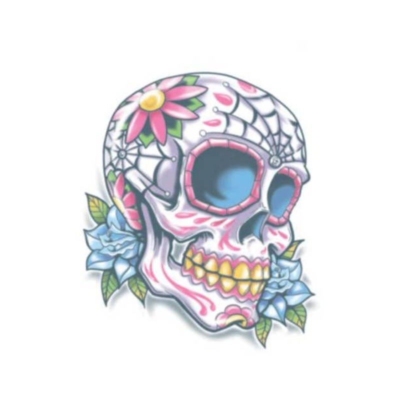 Day Of The Dead Calaveras Temporary Tattoo