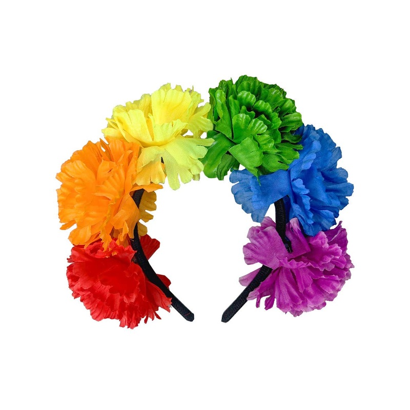 Floral Rainbow Flower Costume Headband