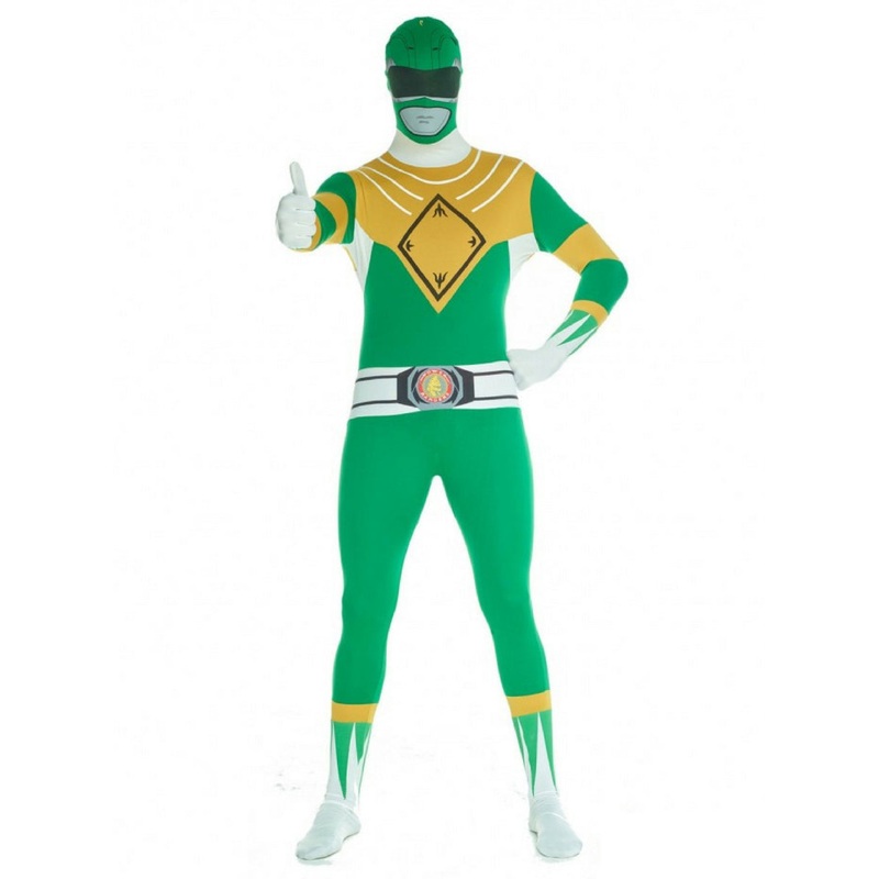 Green Power Ranger Morphsuit Mens Costume