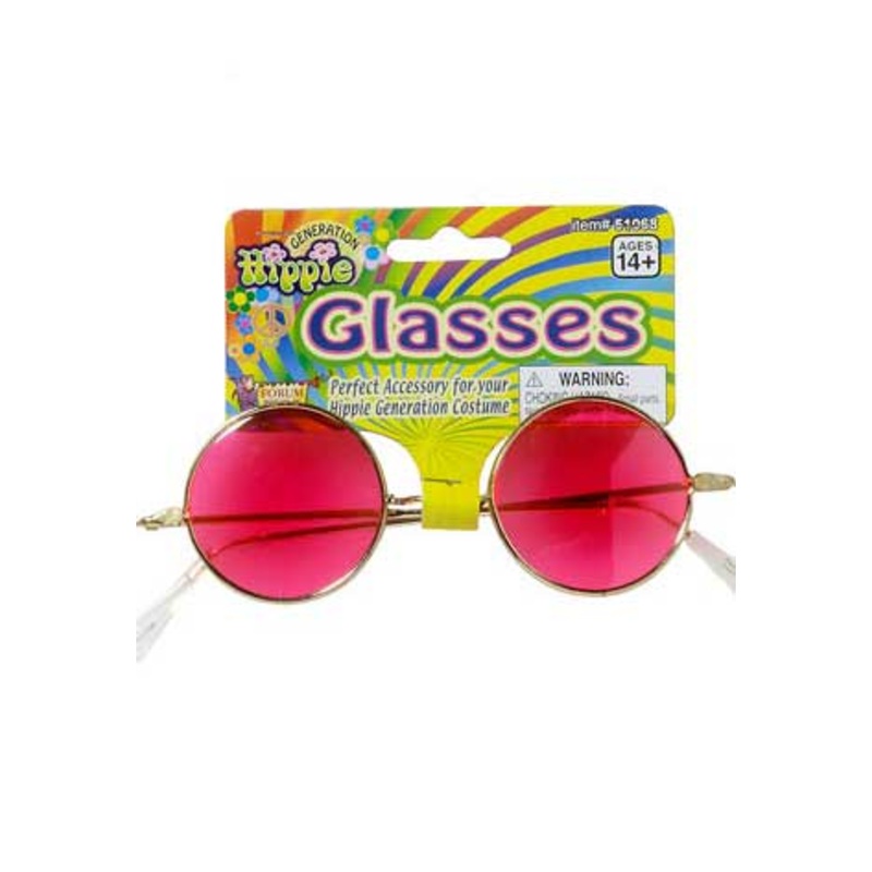 Groovy Baby Pink Hippie Glasses