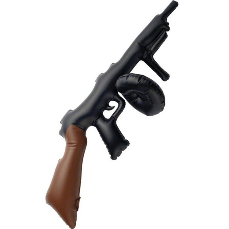 Inflatable Toy Tommy Gun 1920s Costume Weapon